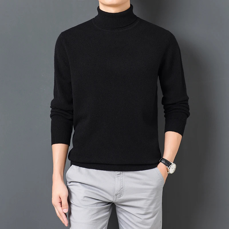 Soft turtleneck jumper for leisure and the office