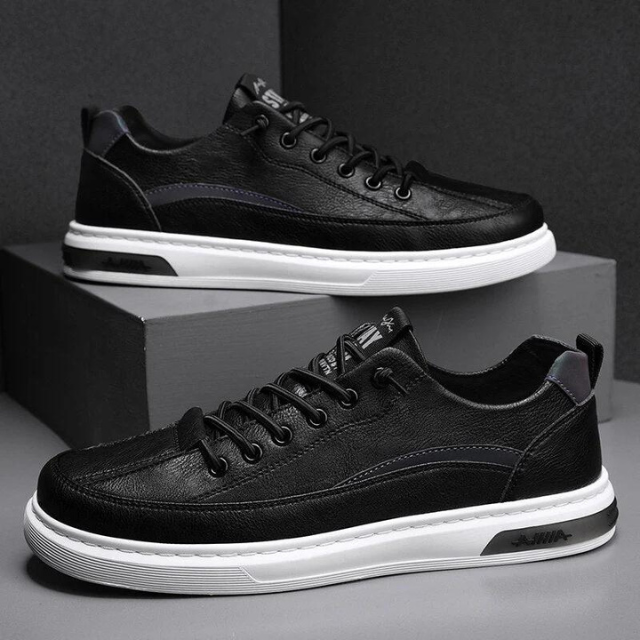 Men's leather lace-up shoes