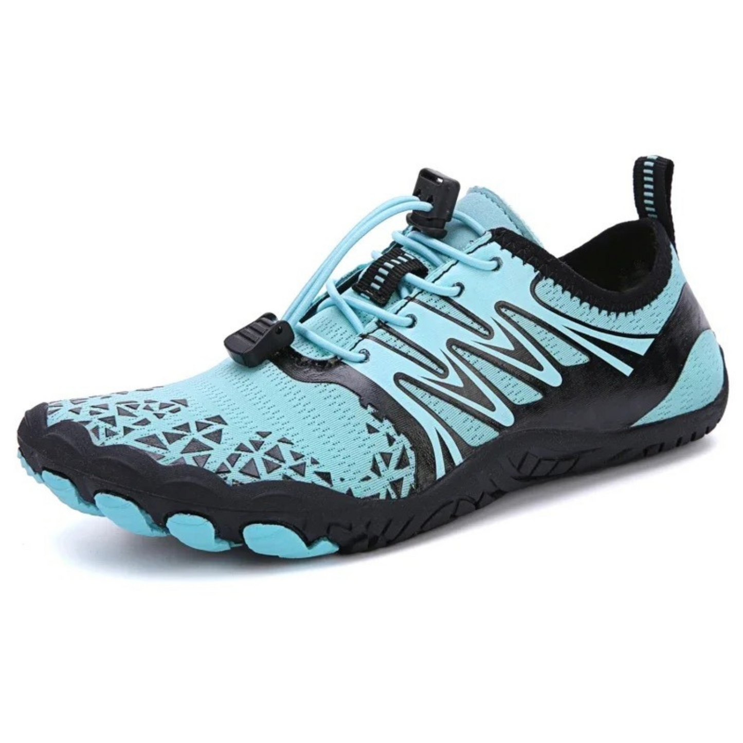 Breathable stretchy laces water barefoot shoes men