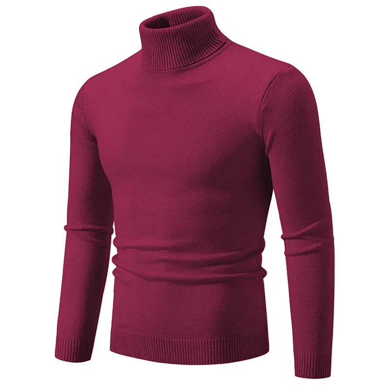 Ribbed turtleneck jumper for autumn and winter