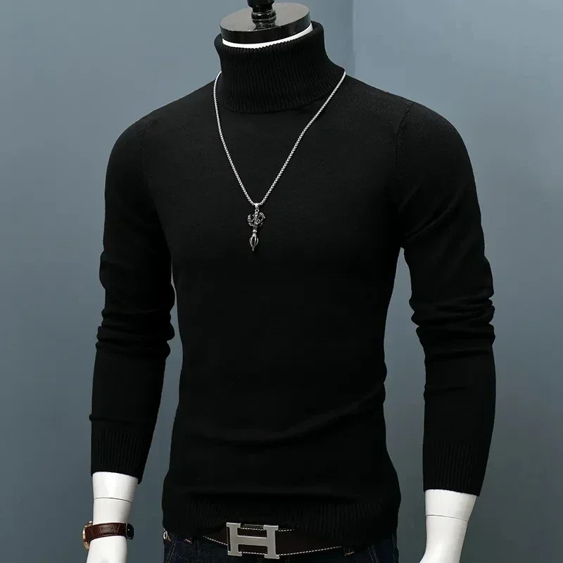 Tight-fitting knitted jumper slim fit