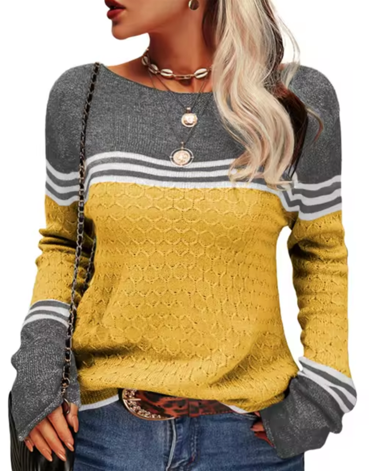 Slim-fit knitted jumper