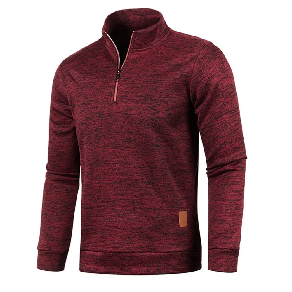 Comfortable fleece sweatshirt with zip