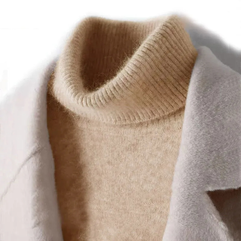 Classic turtleneck jumper made from the finest wool