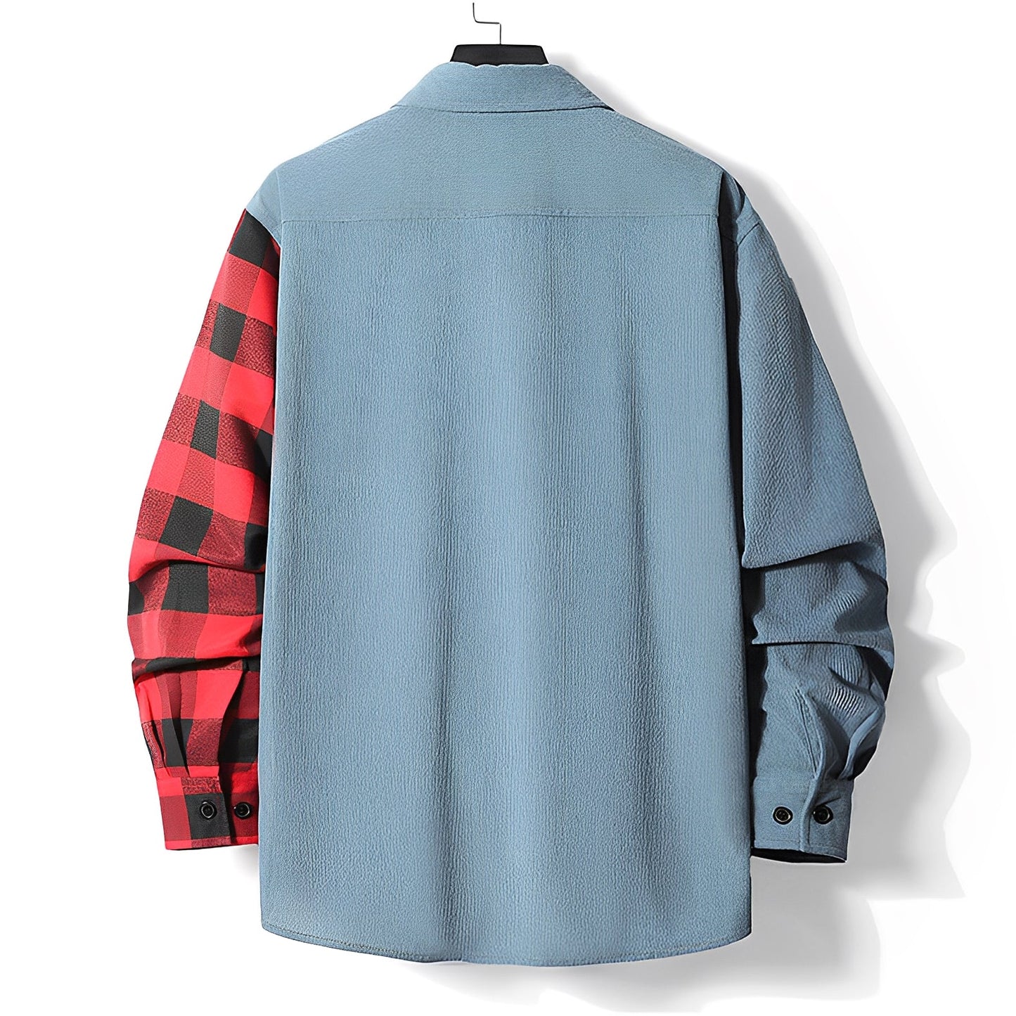 Men's Long Sleeve Shirt - Corduroy Check - Winter Style