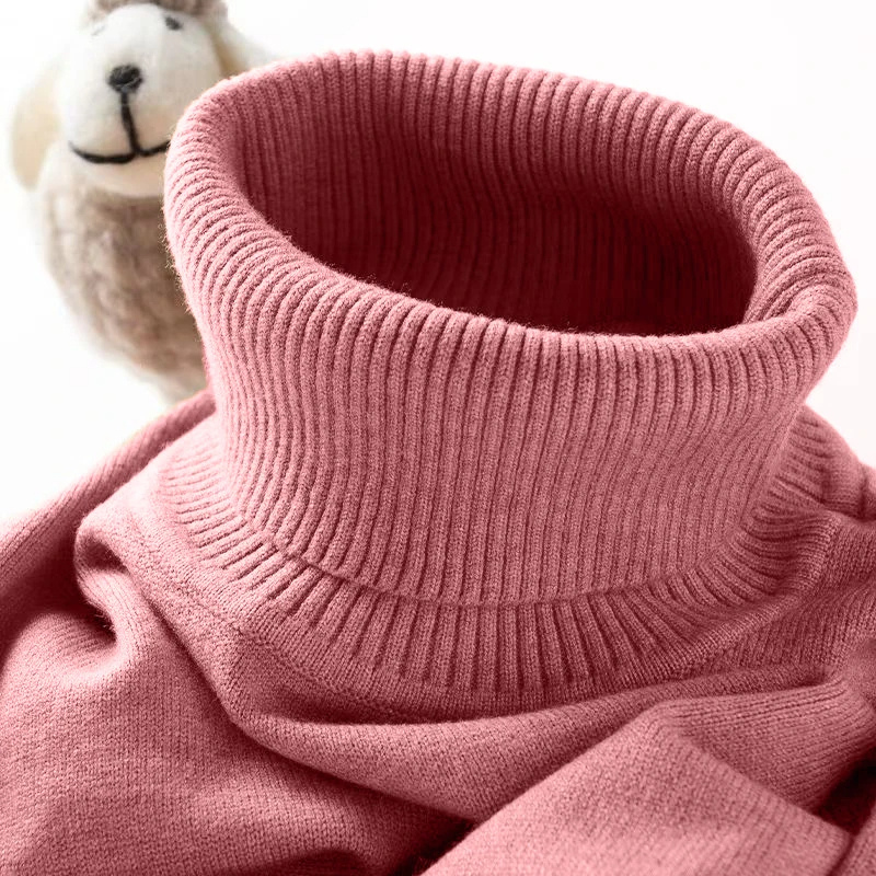 Soft turtleneck jumper for winter comfort