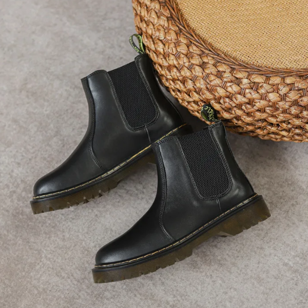 Women's Chelsea Boots with Classic Style and Elastic Sides