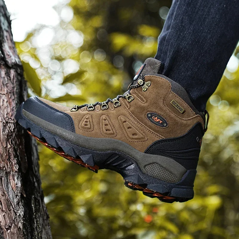 Hiking Shoes Men Waterproof Non-slip Outdoor Trekking Boots