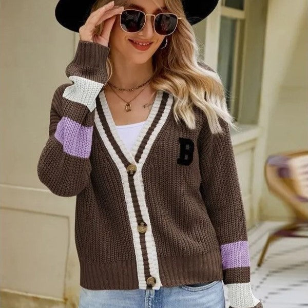 Women - Knitted Cardigan Jumper - Stylish & Cozy Knitwear - Perfect for All Seasons