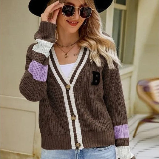 Women - Knitted Cardigan Jumper - Stylish & Cozy Knitwear - Perfect for All Seasons