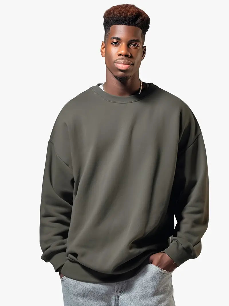 Men - Casual Jumper - Soft Knitwear - Lightweight Round Neck Sweater for Comfort and Style