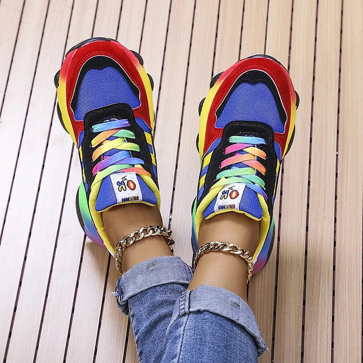 Women - Rainbow Shoes - Colorful & Trendy - Stylish Footwear for Every Occasion