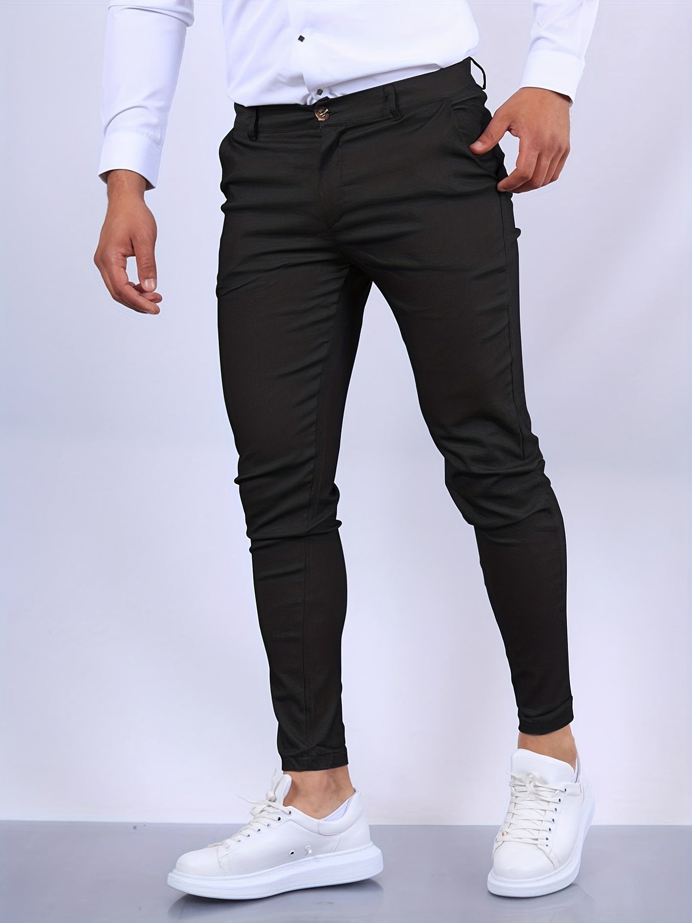 Fitted trousers for men