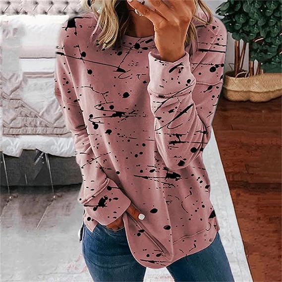 Women - Loose Batik Pattern Shirt - Stylish and Comfortable - Trendy Fashion Top