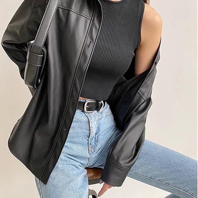 Leather jacket for women