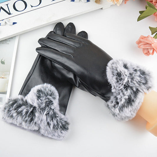 Leather gloves for women