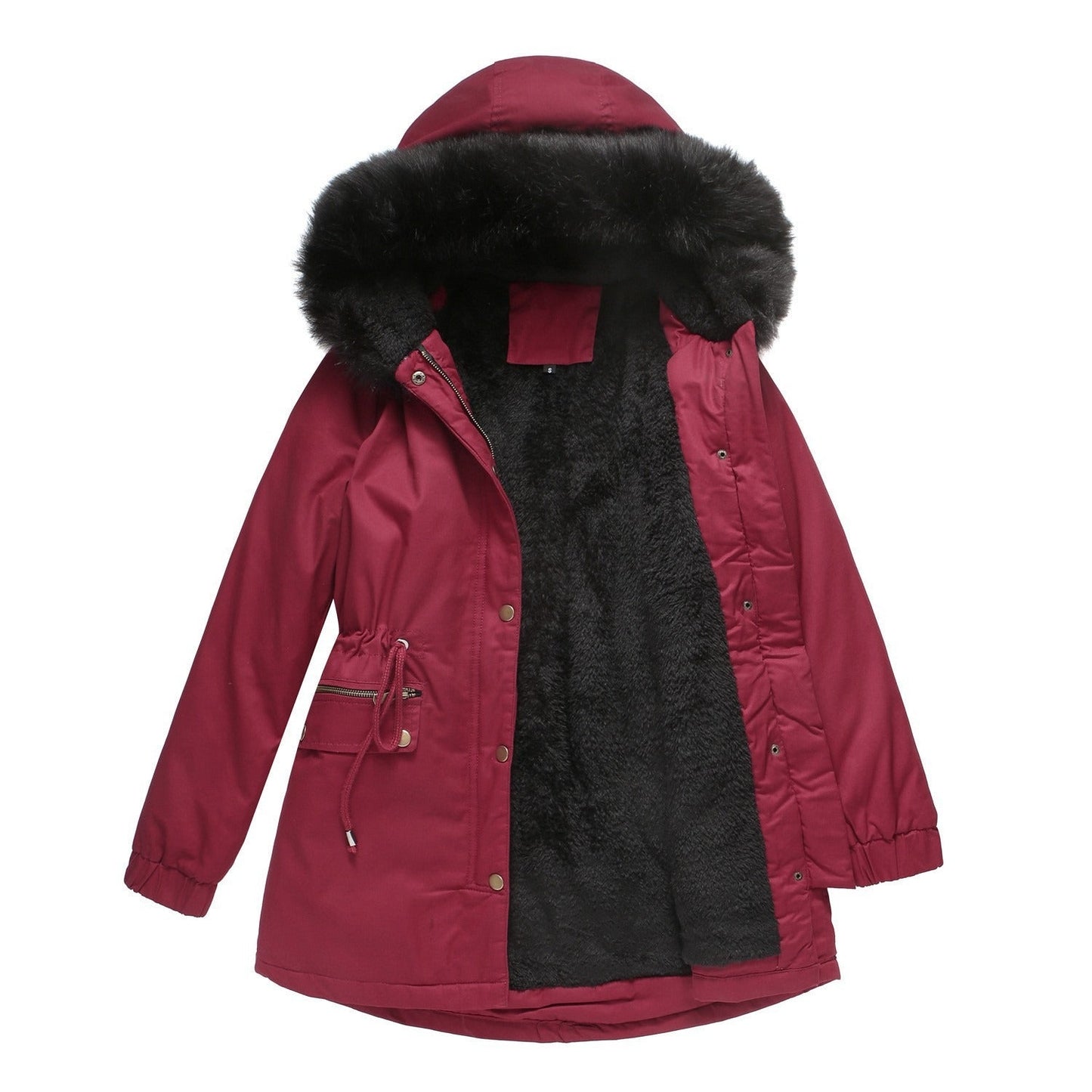 Women - Elegant Parka - Cotton Material - Warm and Stylish Winter Jacket