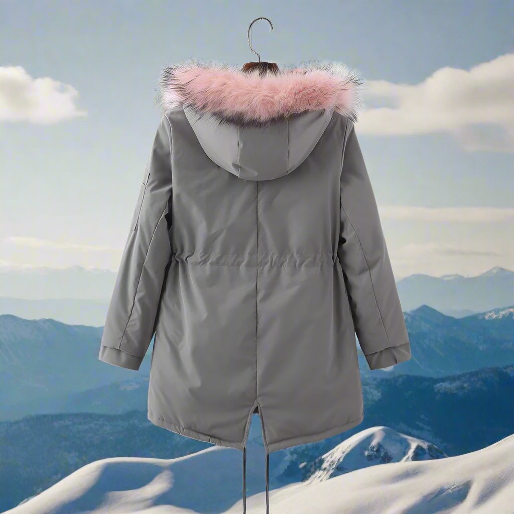 Women - Coat - Warm Fleece Lining - Stylish Winter Outerwear for Ultimate Comfort