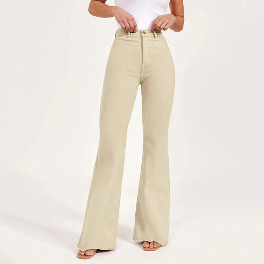 Classically elegant denim trousers