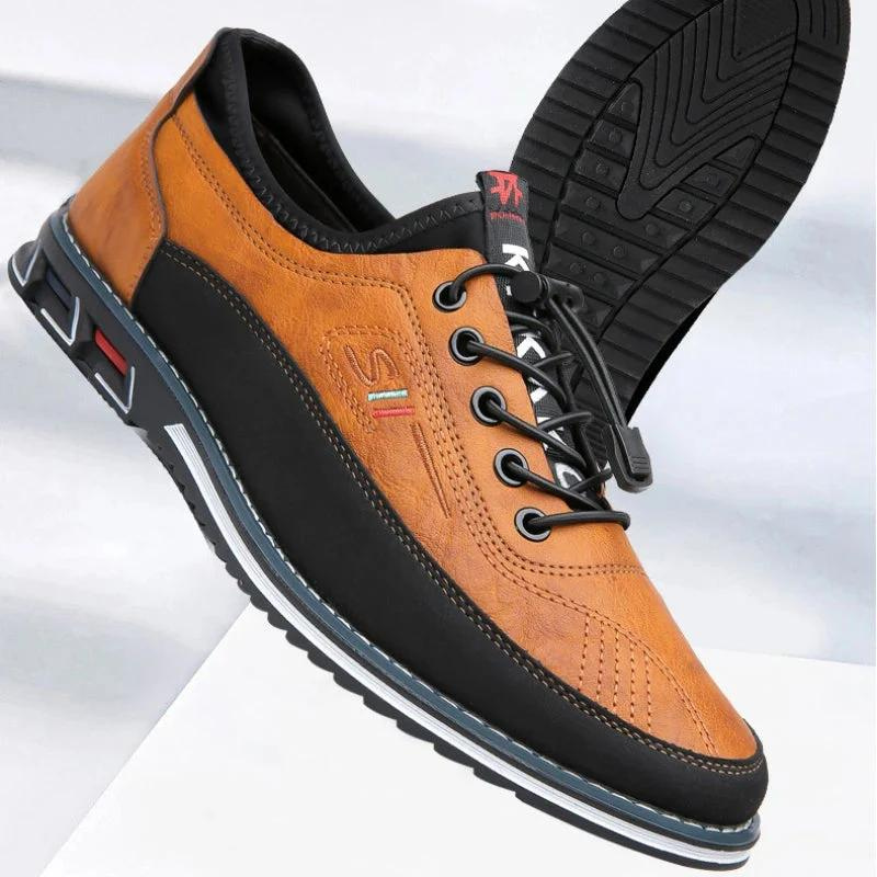 Men's shoes with laces and contrast sole