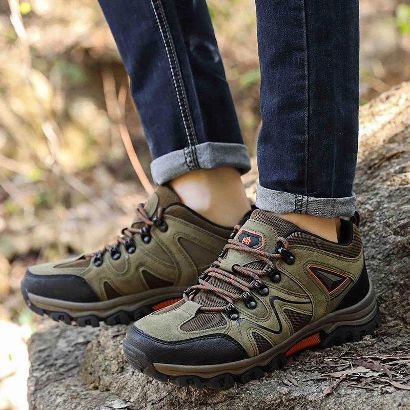 Hiking Shoes Men Breathable Non-slip Outdoor Trekking Shoes