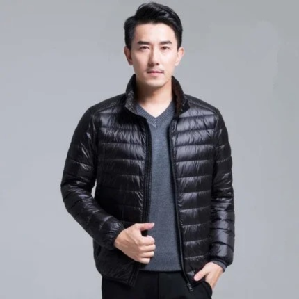 Lightweight quilted transitional jacket for men