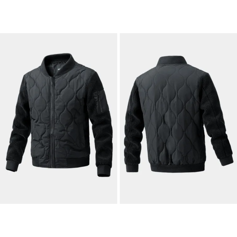 Men's quilted transitional jacket With zip