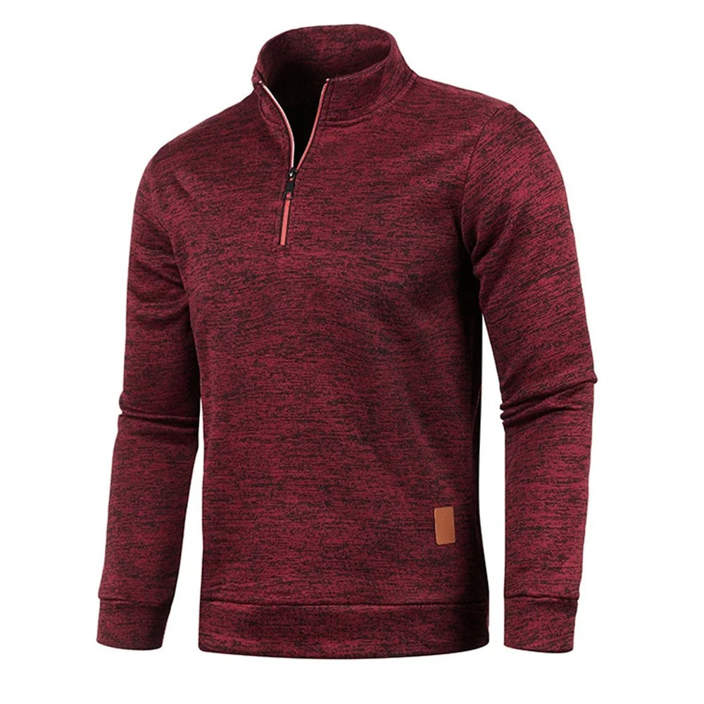 Comfortable fleece sweatshirt with zip