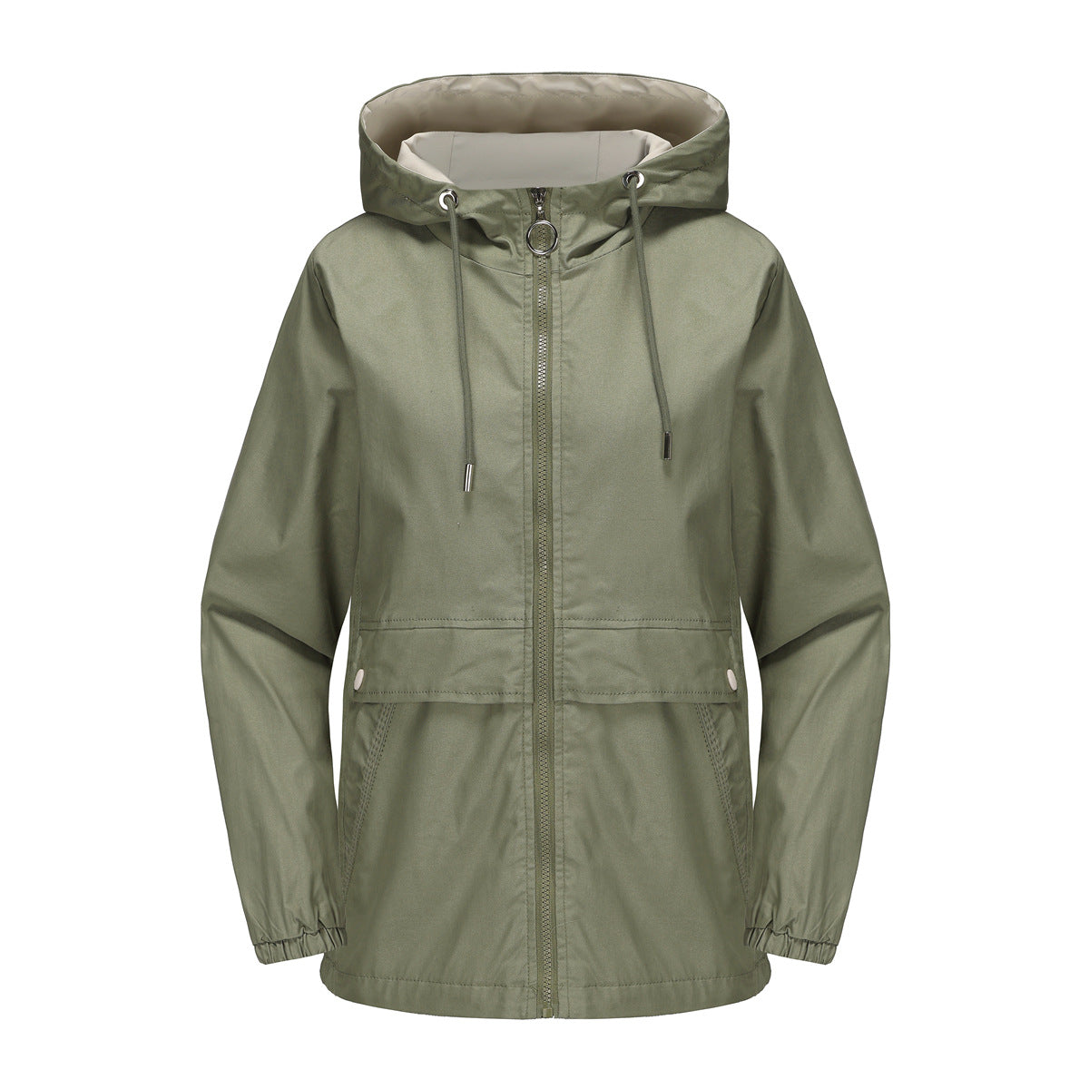 Women - Hooded Windbreaker Jacket - Lightweight & Breathable - Stylish Spring Essential