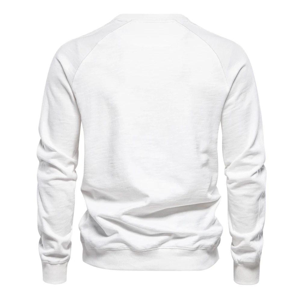 Men's jumper with raglan sleeves, round neck Casual jumper