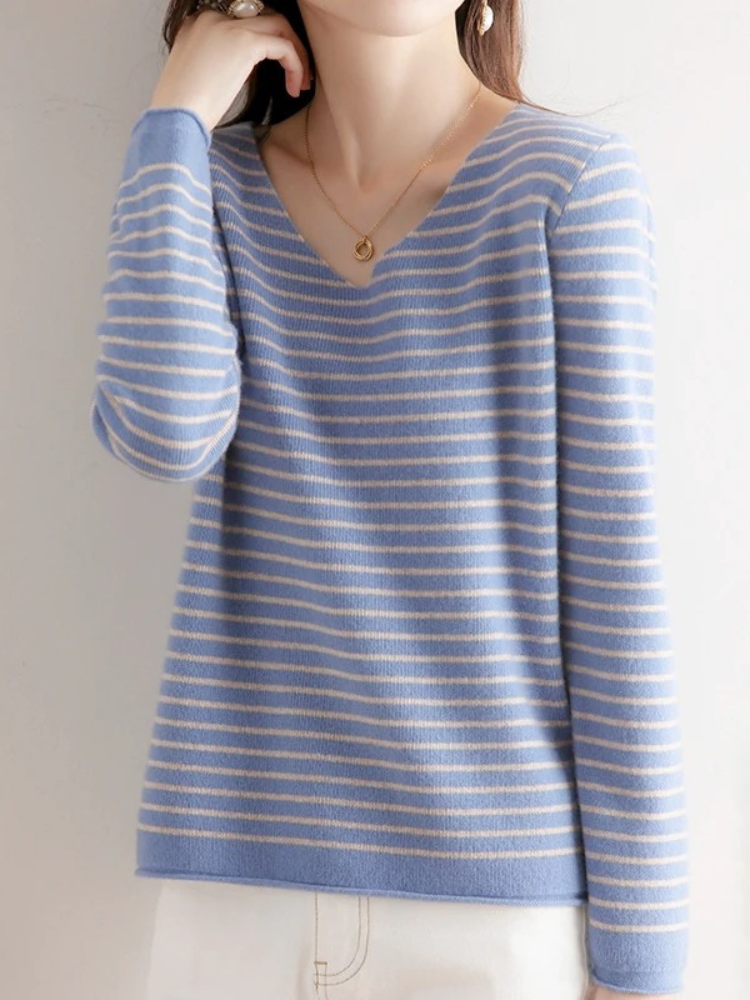 Casual Striped Women's Sweater