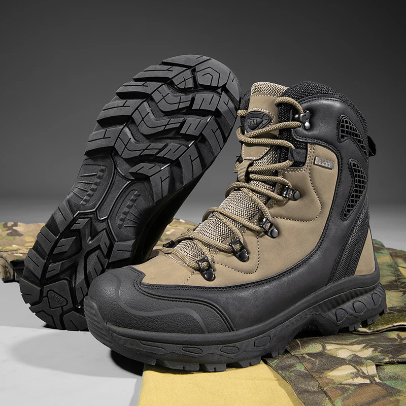 Hiking Shoes Men Waterproof Non-slip Outdoor Boots