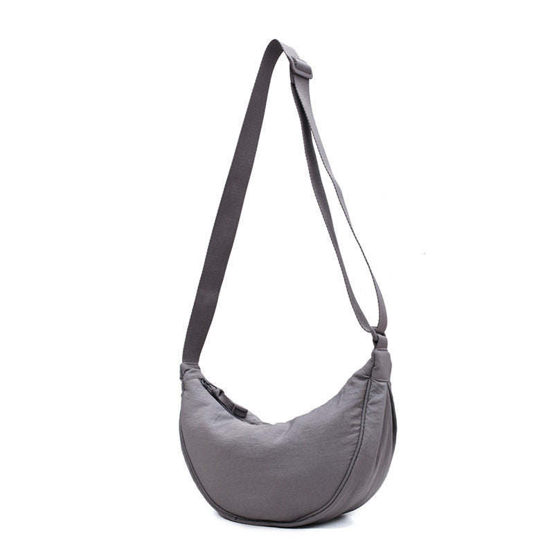 Crescent shaped bag