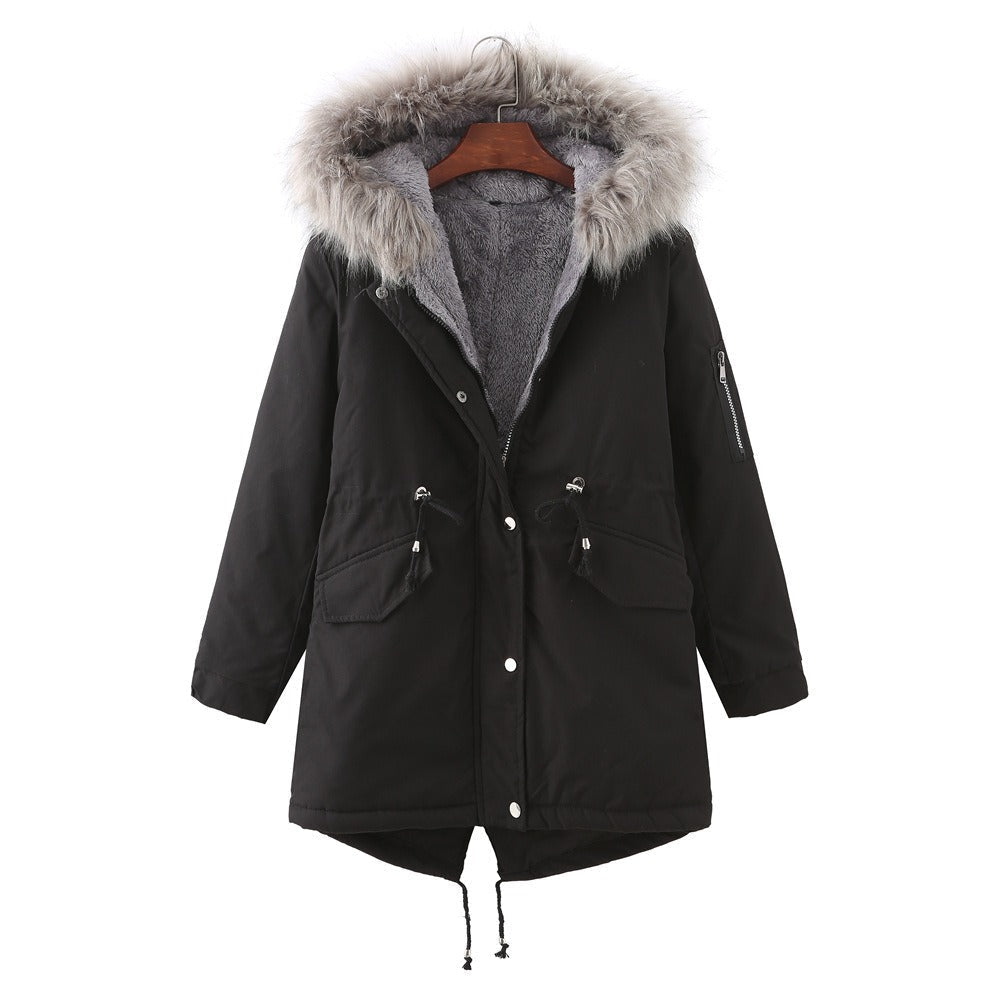 Women - Coat - Warm Fleece Lining - Stylish Winter Outerwear for Ultimate Comfort