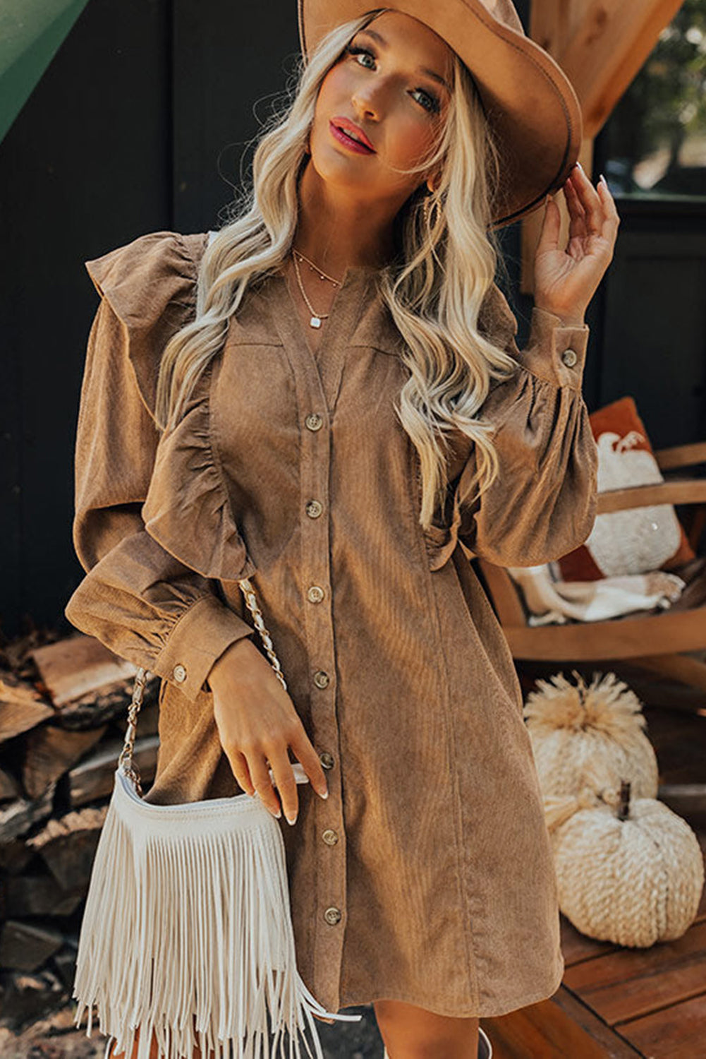 Corduroy dress