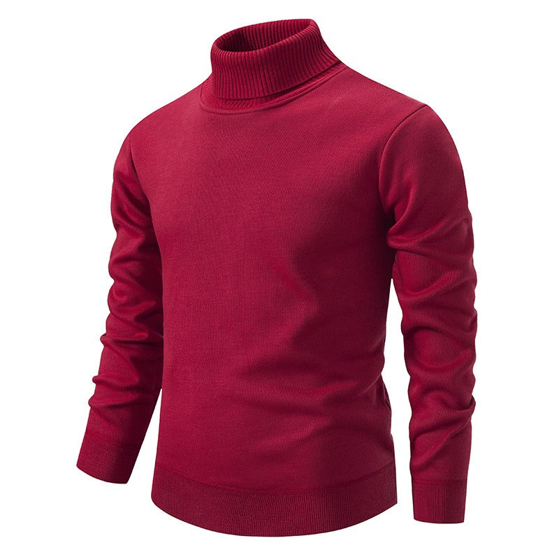 Men - Turtleneck Jumper - Velvet Slim Fit - Stylish Knitwear for All Occasions