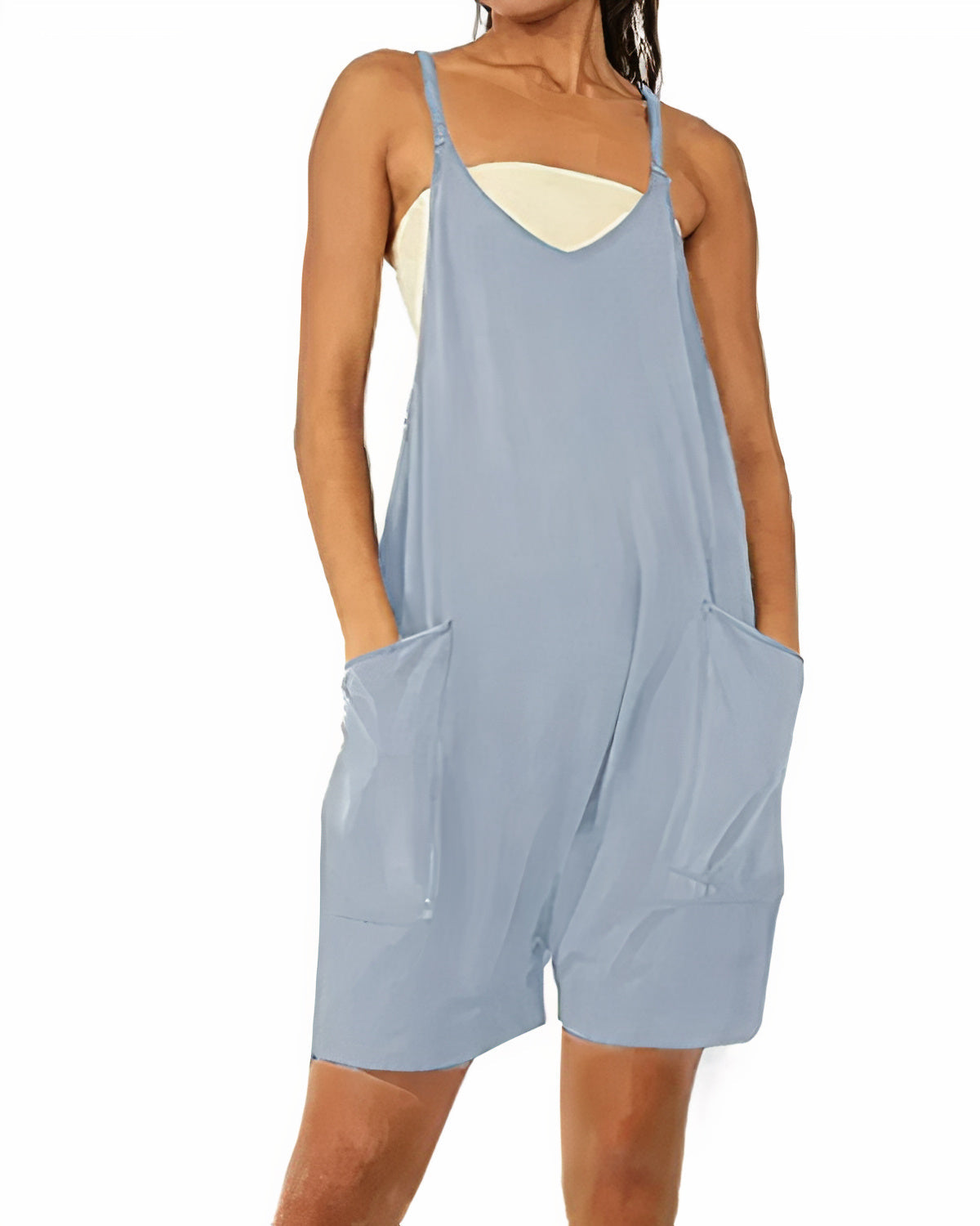 Summer jumpsuit with pockets