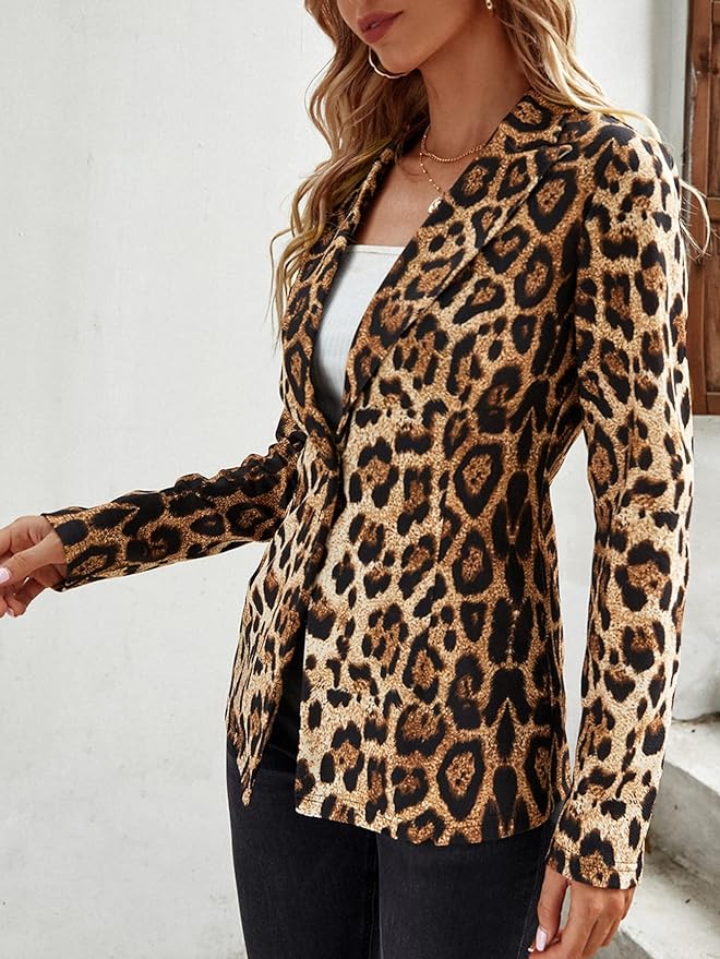 Leopard Blazer