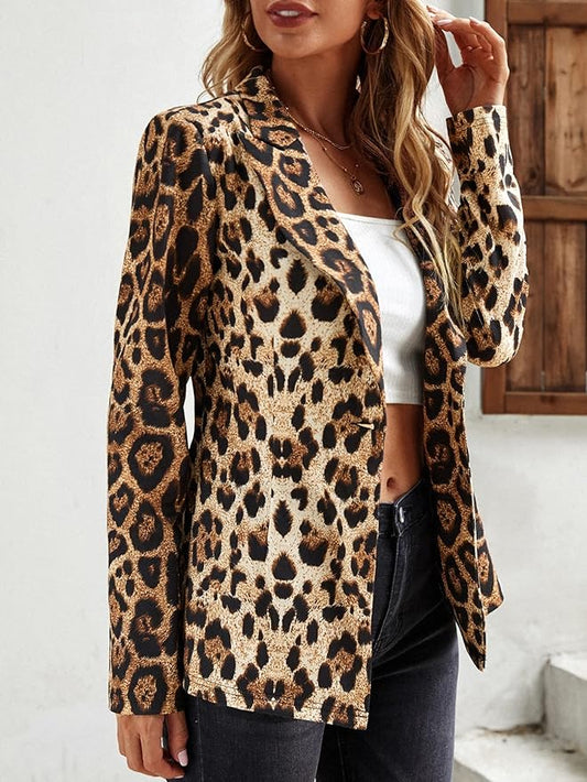 Leopard Blazer