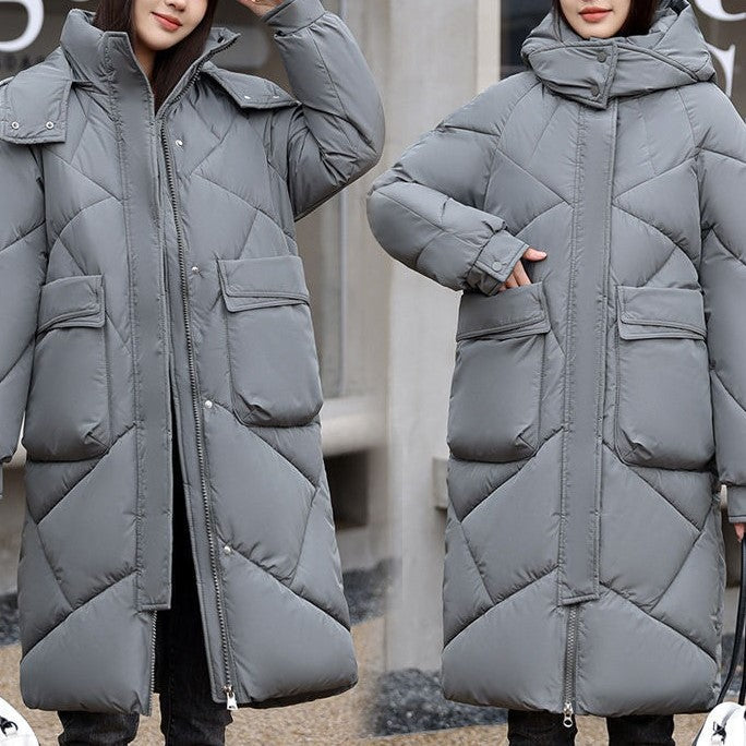 Women - Down Jacket - Thickly Padded with Hood - Warm Winter Outerwear