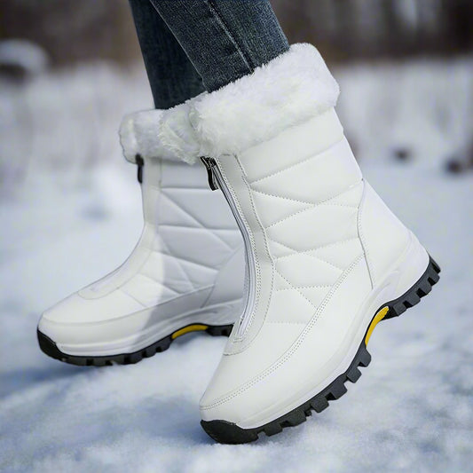 Women - Winter Boots - Stylish & Warm Mid-Calf - Comfortable Footwear for Cold Weather