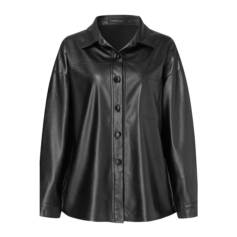 Leather jacket for women