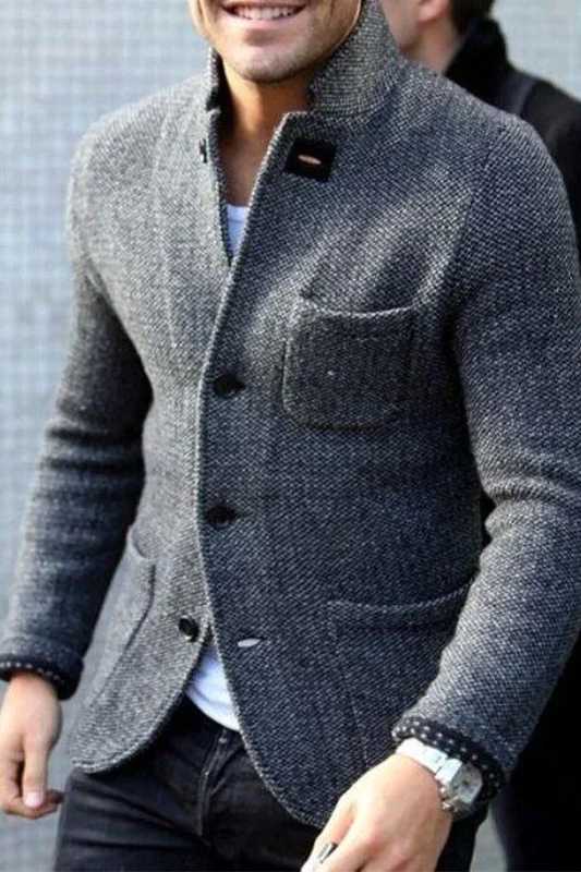 Retro Knitted Cardigan for Men