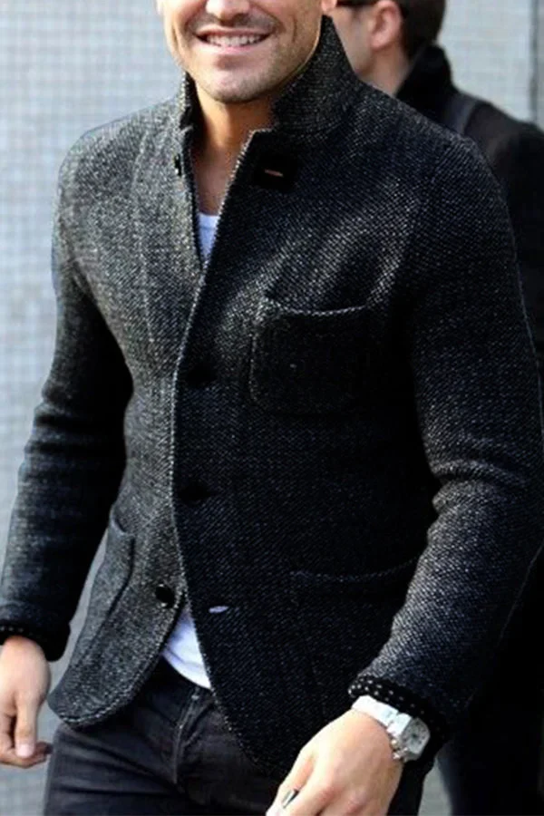 Retro Knitted Cardigan for Men