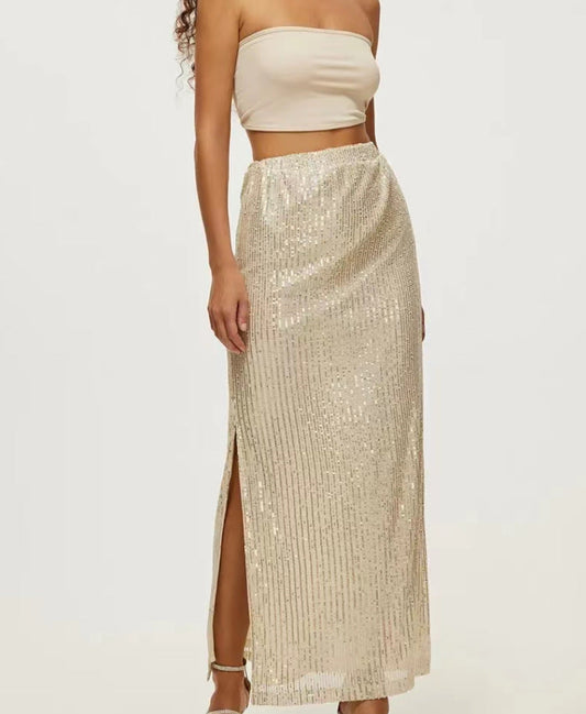 Modern Fashionable sequin skirt Street Trend