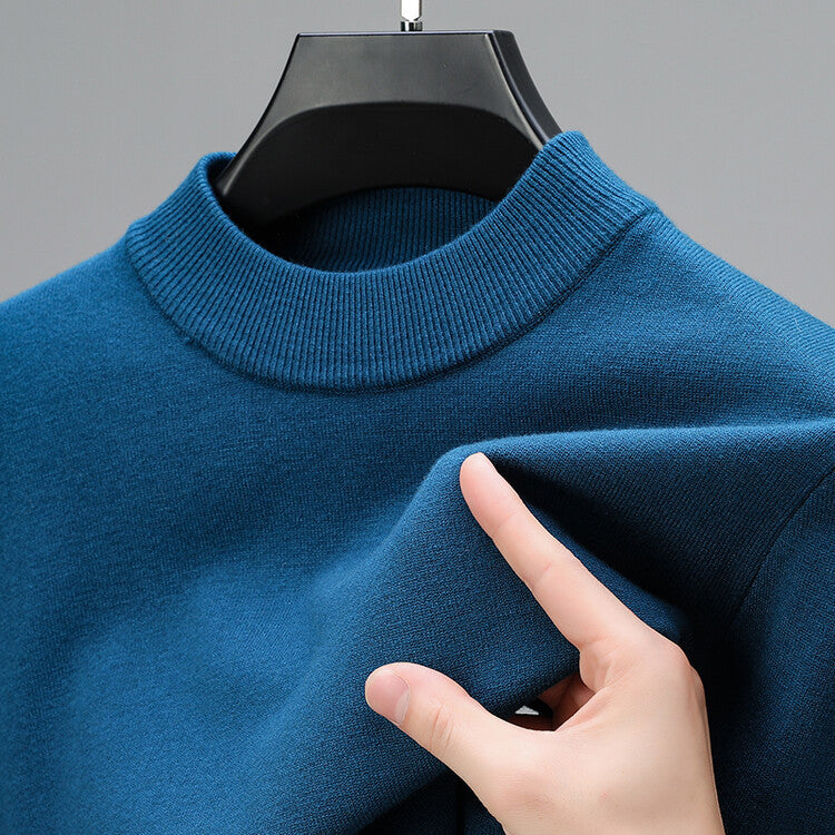 Men's cashmere jumper with bottom hem