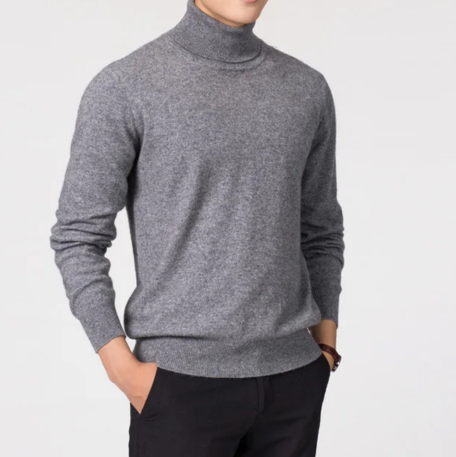 Elegant knit  turtleneck jumper men