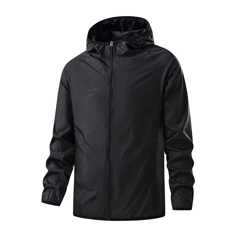 Men's waterproof mackintosh with hood for outdoor activities