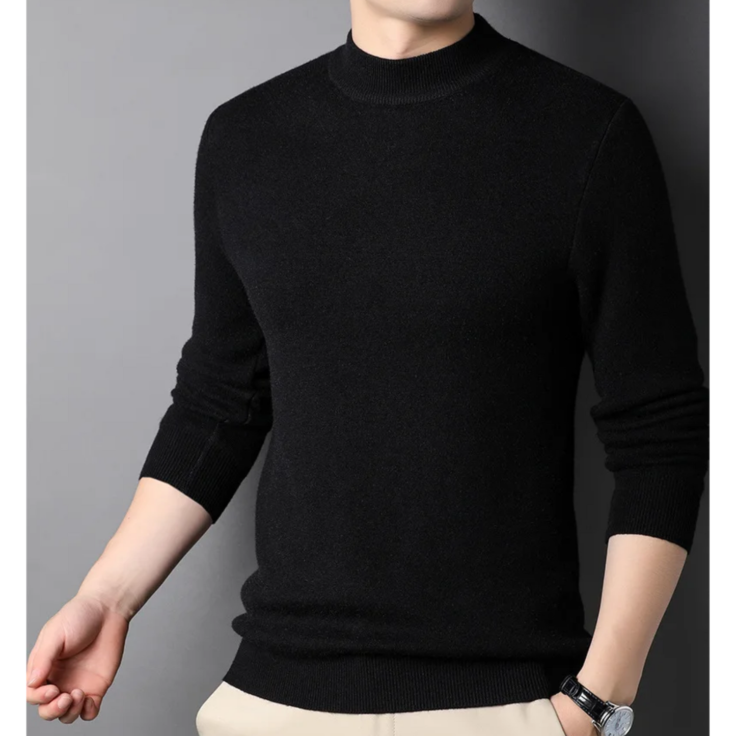 Soft slim fit winter jumper