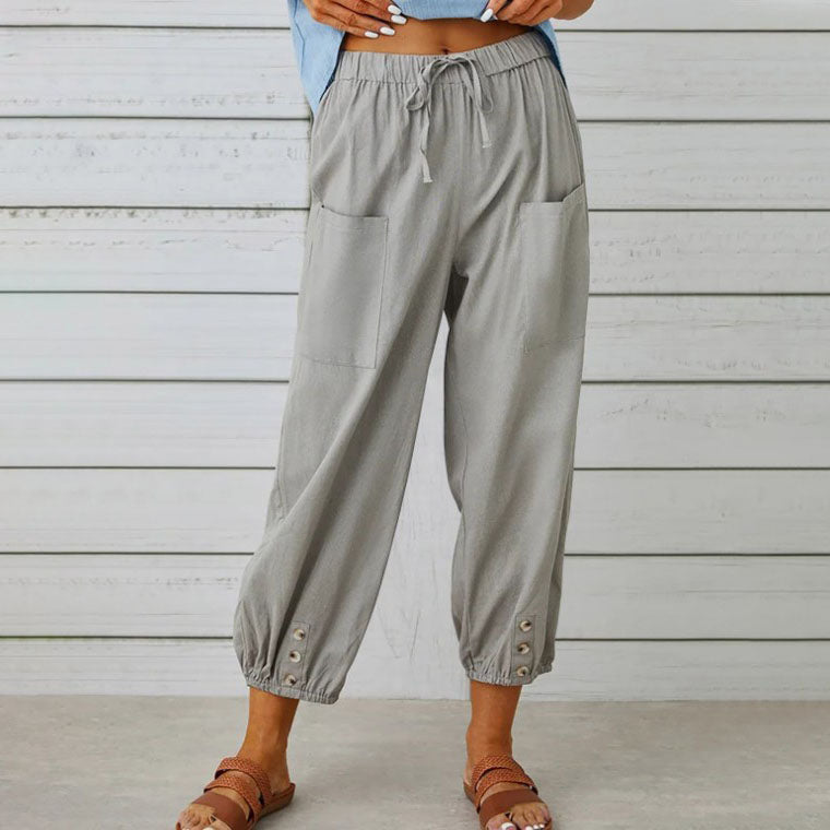 Trousers with wide leg